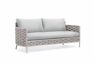 luksusowe meble technorattan: Sofa ogrodowa dwuosobowa LOOP