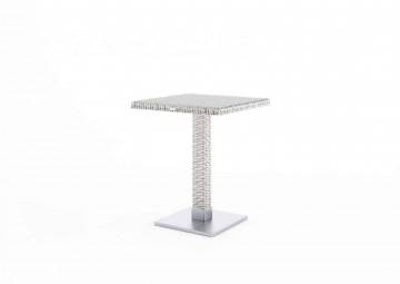stoły taras: Stół ogrodowy QUADRO 60cm royal biały