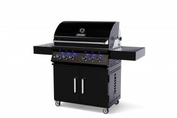 Grill ogrodowy gazowy STROMBOLI PRO 4-palnikowy czarny