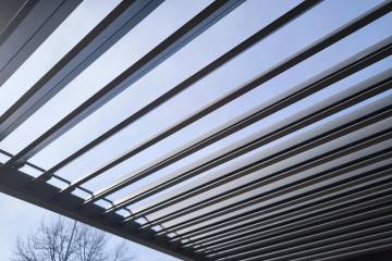 Pergola PERARA 300 x 300 cm antracyt + 1 roleta 300 cm 1544 OUTLET